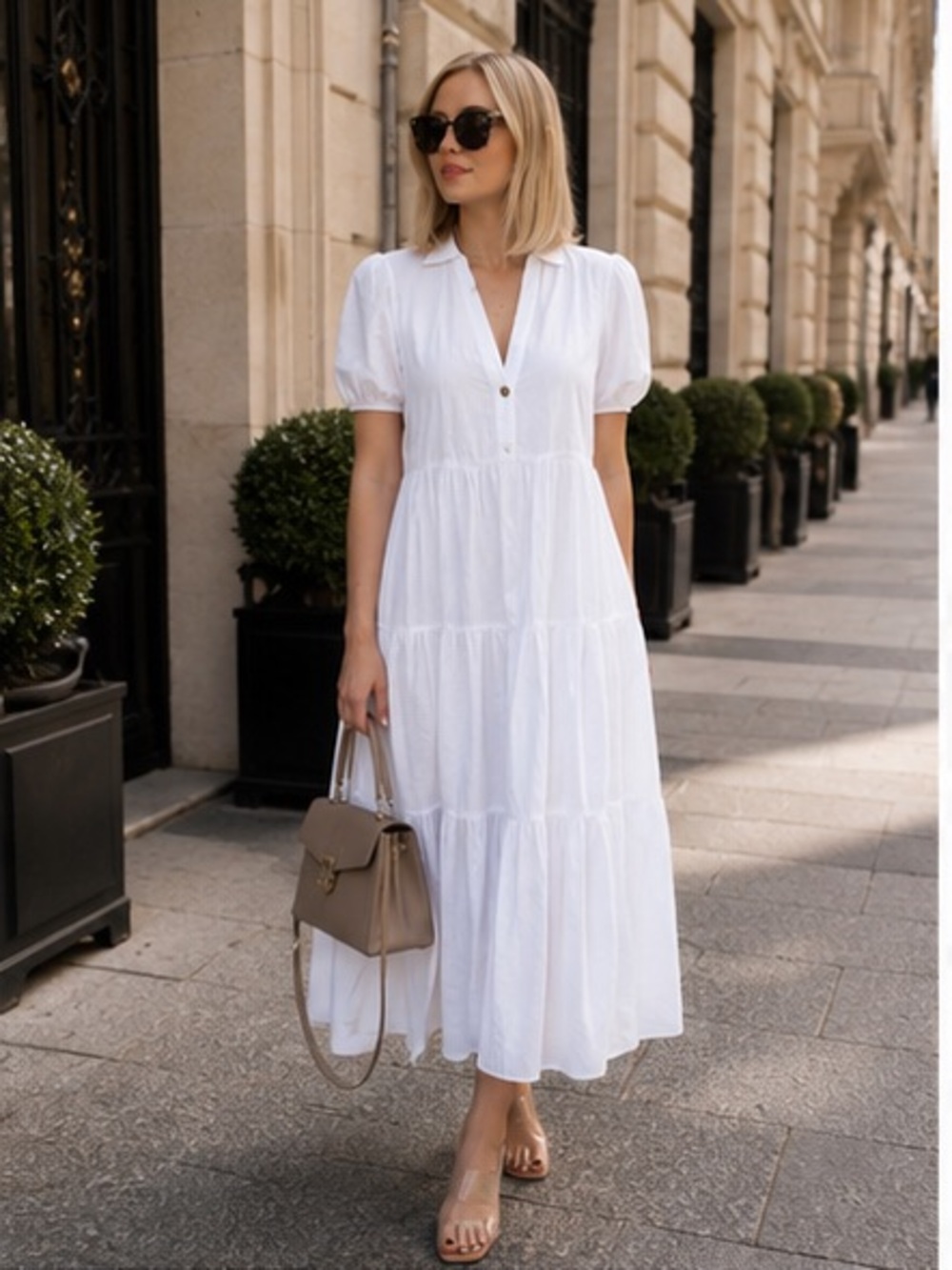Zara cotton dress bloggers favorite - Picture 4 of 13